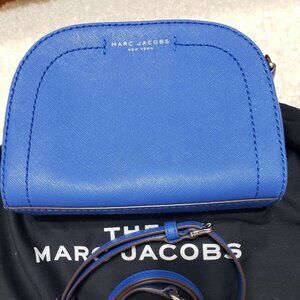 Marc Jacobs bright blue crossbody bag silver hardware